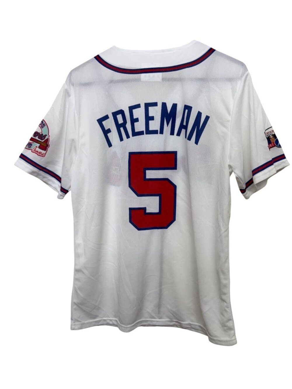 Atlanta Braves Kids Club Jersey Freeman #5 Turner Field Final Season Patch S/M